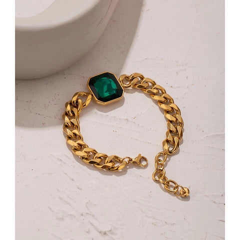 Emerald Gold Bracelet