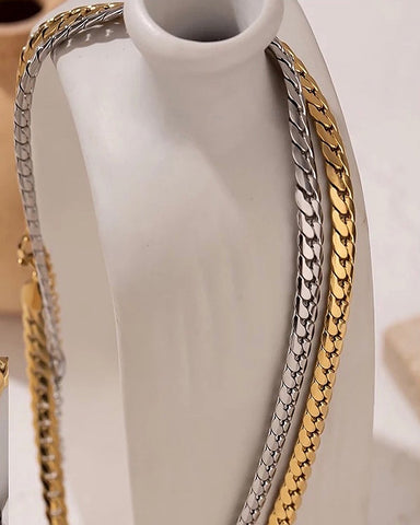 Stainless Steel Gold Plated Snake Chain