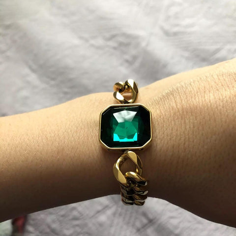 Emerald Gold Bracelet