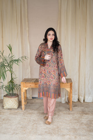 Floral Pashmina Kurta