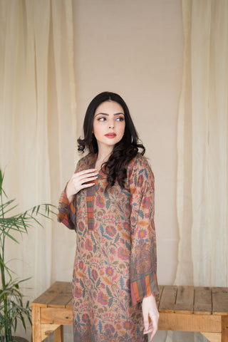 Floral Pashmina Kurta