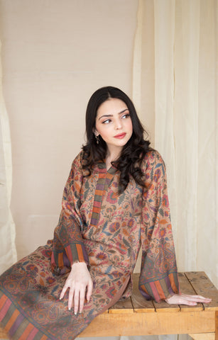 Floral Pashmina Kurta