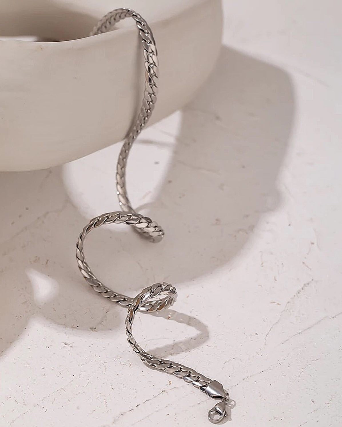 Stainless Steel Silver Snake Chain