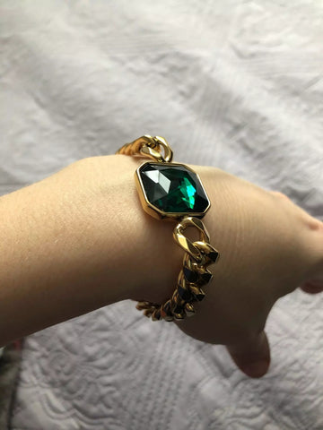 Emerald Gold Bracelet